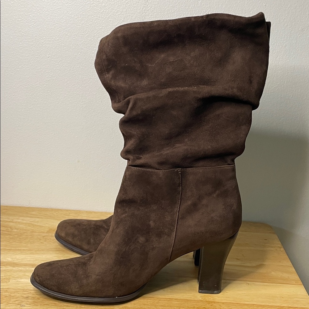Colin Stuart Dark Brown Heeled Boots